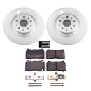 PowerStop Genuine Geomet Coated Rotor and Low-Dust Ceramic Brake Pad Kit