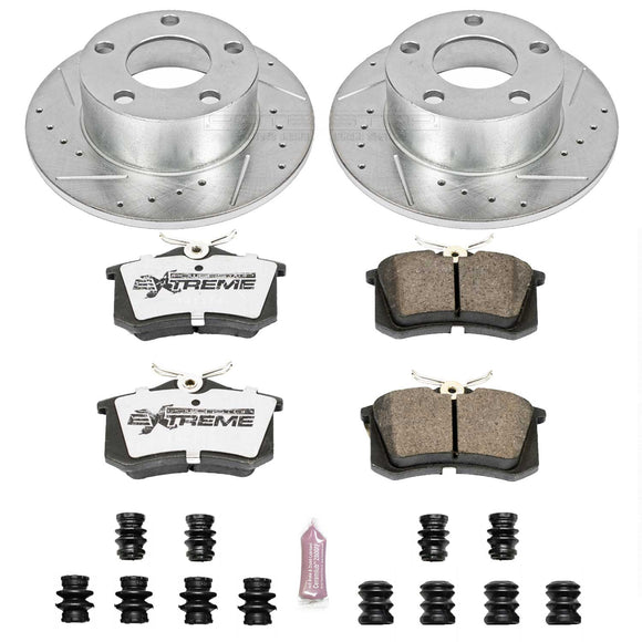 PowerStop Z26 Street Performance Ceramic Brake Pad and Drilled & Slotted Rotor K