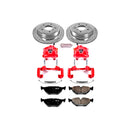 PowerStop Z23 Daily Driver Carbon-Fiber Ceramic Pads Drilled & Slotted Rotor & C