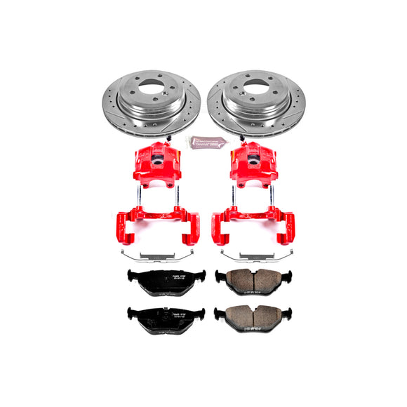 PowerStop Z23 Daily Driver Carbon-Fiber Ceramic Pads Drilled & Slotted Rotor & C