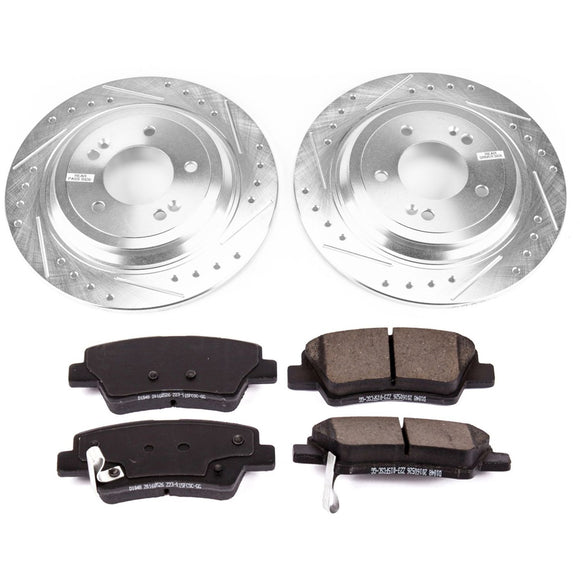 PowerStop Z23 Daily Driver Carbon-Fiber Ceramic Brake Pad and Drilled & Slotted