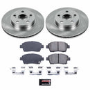 PowerStop OE Stock Replacement Low-Dust Ceramic Brake Pad and Rotor Kit