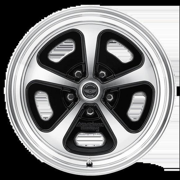17X9 American Racing VN501 Black Machined Wheel/Rim 5x114.3 17-9 5-114.3