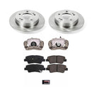 PowerStop OE Stock Replacement Low-Dust Ceramic Brake Pad, Rotor and Caliper Kit
