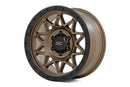 18x9 Rough Country 78 Series Bronze with Black Lip 8x170 ET0 Wheel Rim