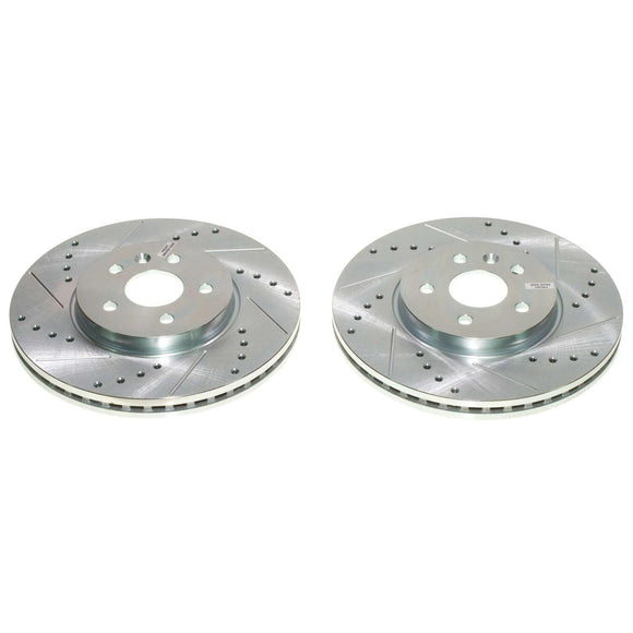 PowerStop Evolution Drilled Slotted Rotors Pair Front For Chevrolet Trax