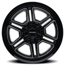 20x12 Mayhem 8117 Hermosa Black Milled 6x135 6x139.7 6x5.5 ET-44 Wheel Rim