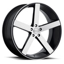 20x8.5 Cavallo CLV-5 Gloss Black & Machined 5x114.3 ET35 wheel/rim