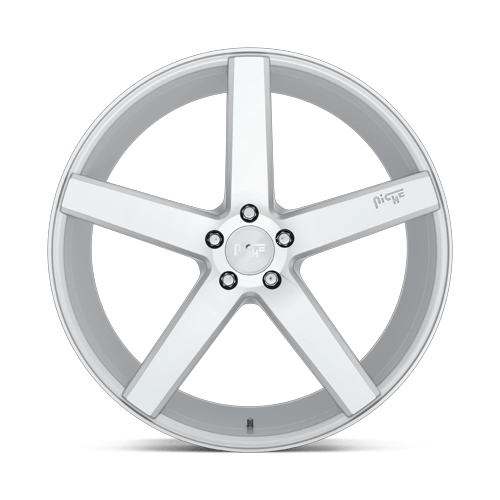 19x8.5 Niche Milan Silver & Machined Wheel/Rim 5x114.3 5-114.3 19-8.5