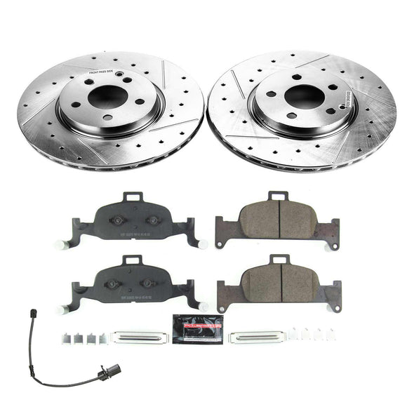 PowerStop Z23 Daily Driver Carbon-Fiber Ceramic Brake Pad and Drilled & Slotted