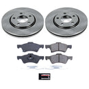 PowerStop OE Stock Replacement Low-Dust Ceramic Brake Pad and Rotor Kit