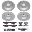 PowerStop Genuine Geomet Coated Rotor and Carbon-Fiber Ceramic Brake Pad Kit