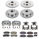 PowerStop OE Stock Replacement Low-Dust Ceramic Brake Pad, Rotor and Caliper Kit