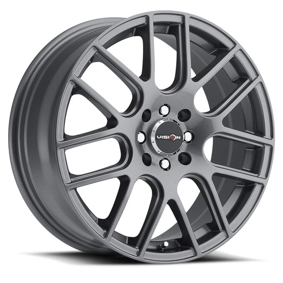 16x7 Vision 426H Cross Gunmetal 4x100 4x114.3 4x4.5 ET38 Wheel Rim