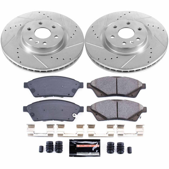 PowerStop Z23 Daily Driver Carbon-Fiber Ceramic Brake Pad and Drilled & Slotted