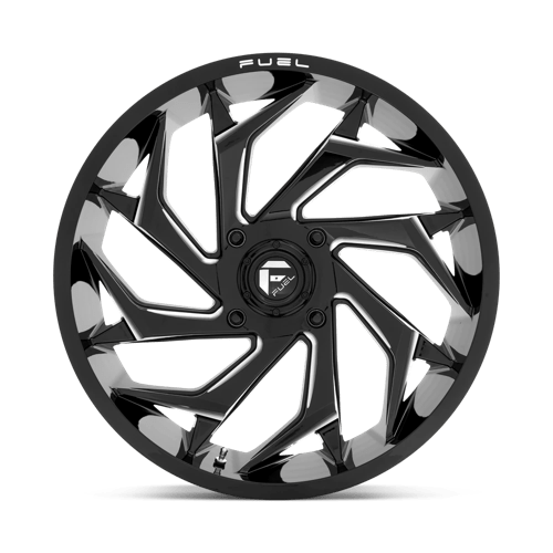 22X7 Fuel UTV D753 REACTION Gloss Black Milled 4X137 ET0 wheel/rim