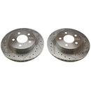 PowerStop Evolution Drilled Slotted Rotors Pair Rear For Ford Mustang