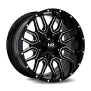20x10 Hardrock Commander Gloss Black Milled 6x135/139.7 ET-19 wheel/rim-2