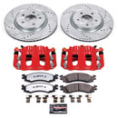 PowerStop Z36 Truck and SUV Ceramic Brake Pad, Drilled & Slotted Rotor, and Cali