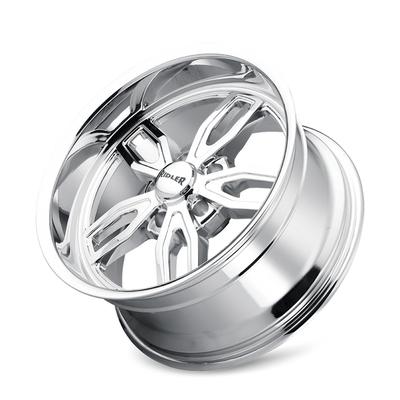 18x8 Ridler 608 Chrome 5x114.3 ET0 CB72.62 Wheel Rim