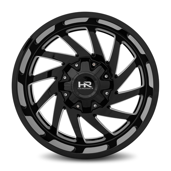 20x10 Hardrock Crusher Gloss Black 8x170 ET-19 wheel/rim