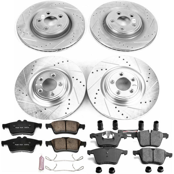 PowerStop Z23 Daily Driver Carbon-Fiber Ceramic Brake Pad and Drilled & Slotted