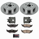 PowerStop OE Stock Replacement Low-Dust Ceramic Brake Pad, Rotor and Caliper Kit