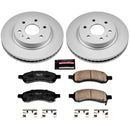 PowerStop Genuine Geomet Coated Rotor and Low-Dust Ceramic Brake Pad Kit