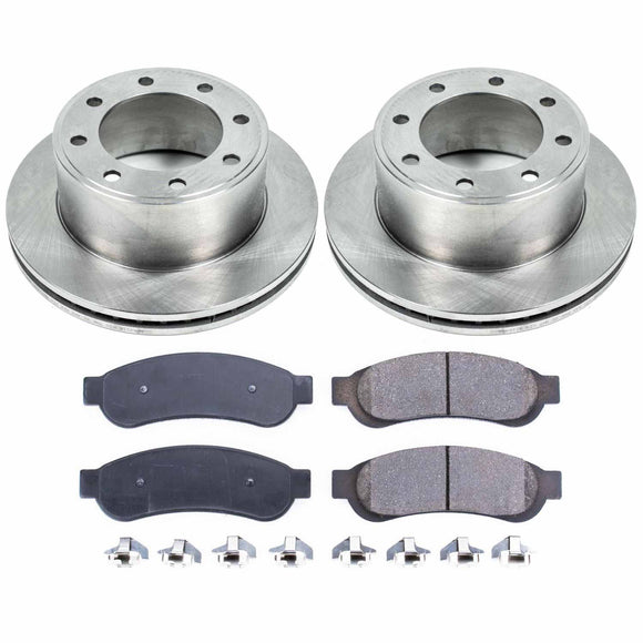 PowerStop OE Stock Replacement Low-Dust Ceramic Brake Pad and Rotor Kit