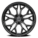 20x9 Select Precision Alloys SYNDICATE Glossy Black Machined DDT Face And Lip 5x