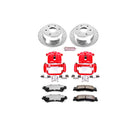 PowerStop Z36 Truck and SUV Ceramic Brake Pad, Drilled & Slotted Rotor, and Cali