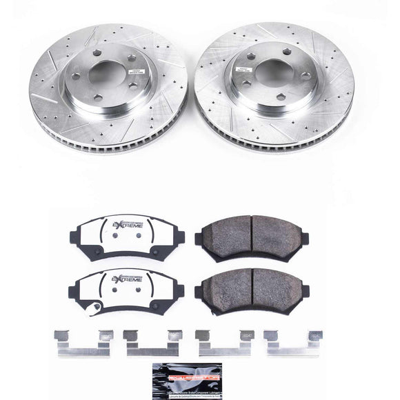 PowerStop Z26 Street Performance Ceramic Brake Pad and Drilled & Slotted Rotor K