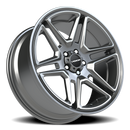 20x9 Vision 476 Wedge Gun Metal Machined Face Wheel 5x115 ET15 CB74.1