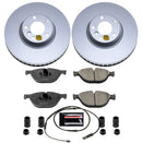 PowerStop Genuine Geomet Coated Rotor and Carbon-Fiber Ceramic Brake Pad Kit