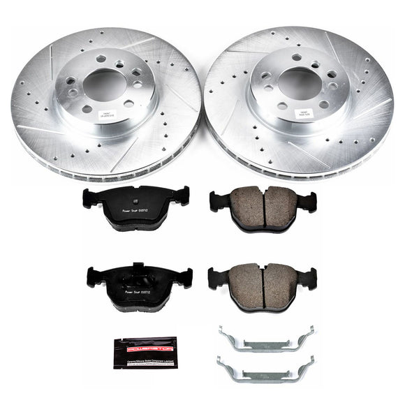 PowerStop Z23 Daily Driver Carbon-Fiber Ceramic Brake Pad and Drilled & Slotted