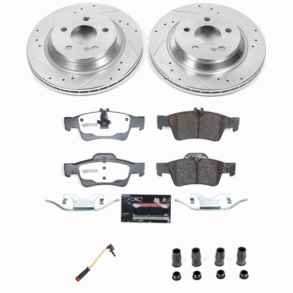 Z26 Street Performance Ceramic Brake Pad and Drilled & Slotted Rotor Kit
