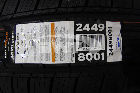 Milestar MS932 All-Season Tire(s) 235/55R20 105V 235/55-20 R20 2355520