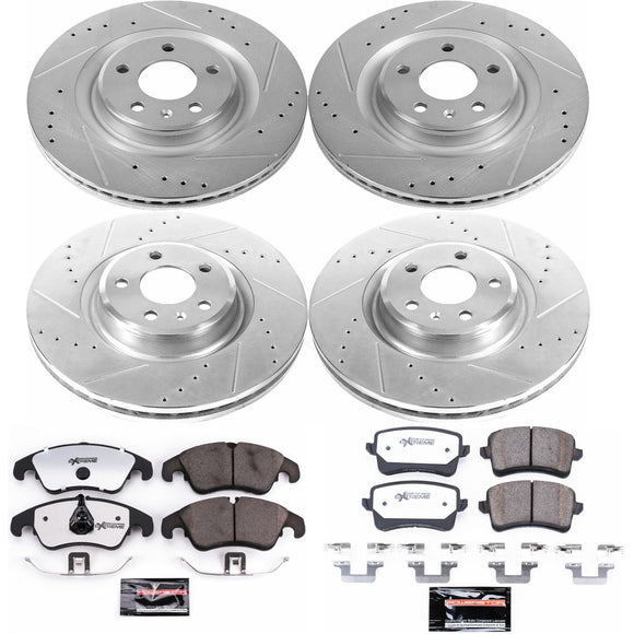PowerStop Z26 Street Performance Ceramic Brake Pad and Drilled & Slotted Rotor K