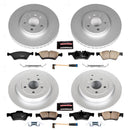 PowerStop Genuine Geomet Coated Rotor and Carbon-Fiber Ceramic Brake Pad Kit