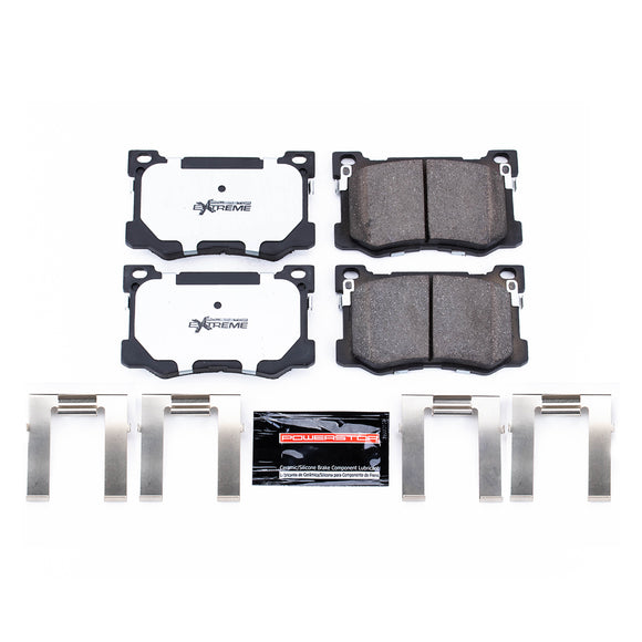 PowerStop Z26 Street Performance Carbon-Fiber Ceramic Brake Pads With Hardware