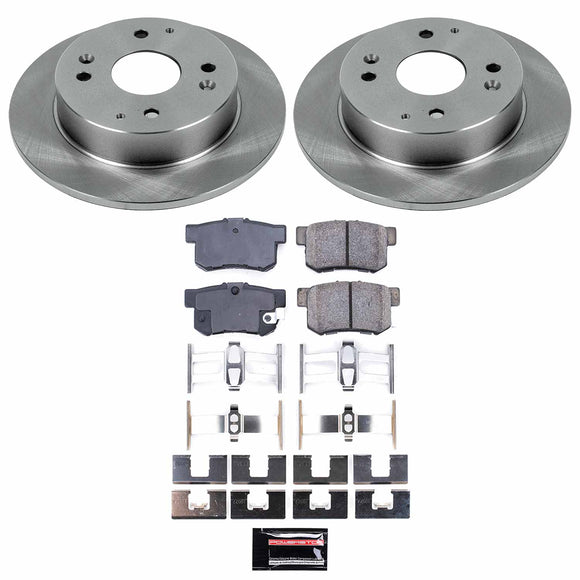 PowerStop OE Stock Replacement Low-Dust Ceramic Brake Pad and Rotor Kit