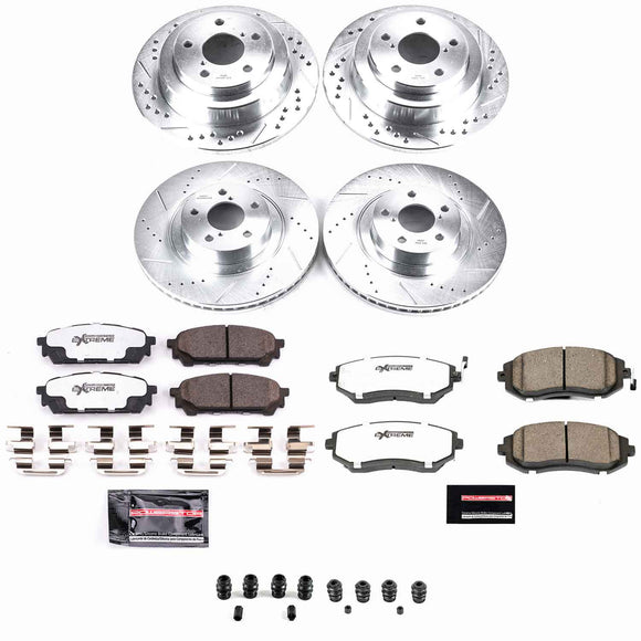 PowerStop Z26 Street Performance Ceramic Brake Pad and Drilled & Slotted Rotor K