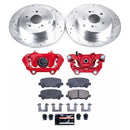 PowerStop Z23 Daily Driver Carbon-Fiber Ceramic Pads Drilled & Slotted Rotor & C