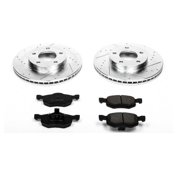 PowerStop Z23 Daily Driver Carbon-Fiber Ceramic Brake Pad and Drilled & Slotted