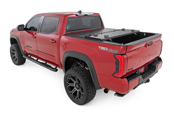 Rough Country Hard Low Profile Bed Cover 5'7" Bed Cargo For Toyota Tundra 22-24