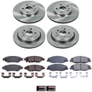 PowerStop OE Stock Replacement Low-Dust Ceramic Brake Pad and Rotor Kit