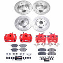 PowerStop Z23 Daily Driver Carbon-Fiber Ceramic Pads Drilled & Slotted Rotor & C