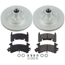 PowerStop Genuine Geomet Coated Rotor and Low-Dust Ceramic Brake Pad Kit