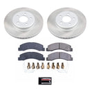 PowerStop Semi-Coated Rotor and Low-Dust Ceramic Brake Pad Kit