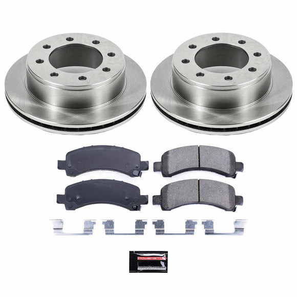 PowerStop OE Stock Replacement Low-Dust Ceramic Brake Pad and Rotor Kit